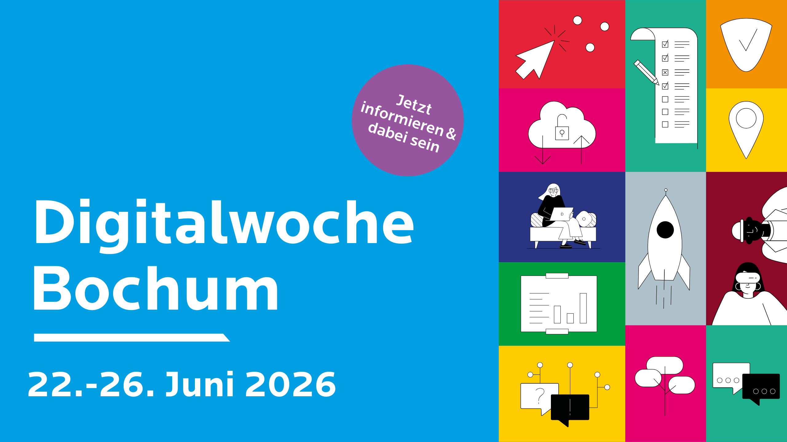 Headerbild Digitalwoche Bochum, 22–26. Juni 2026